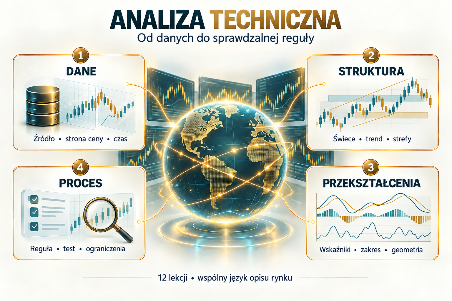 Analiza techniczna: dane, struktura, przekształcenia i proces
