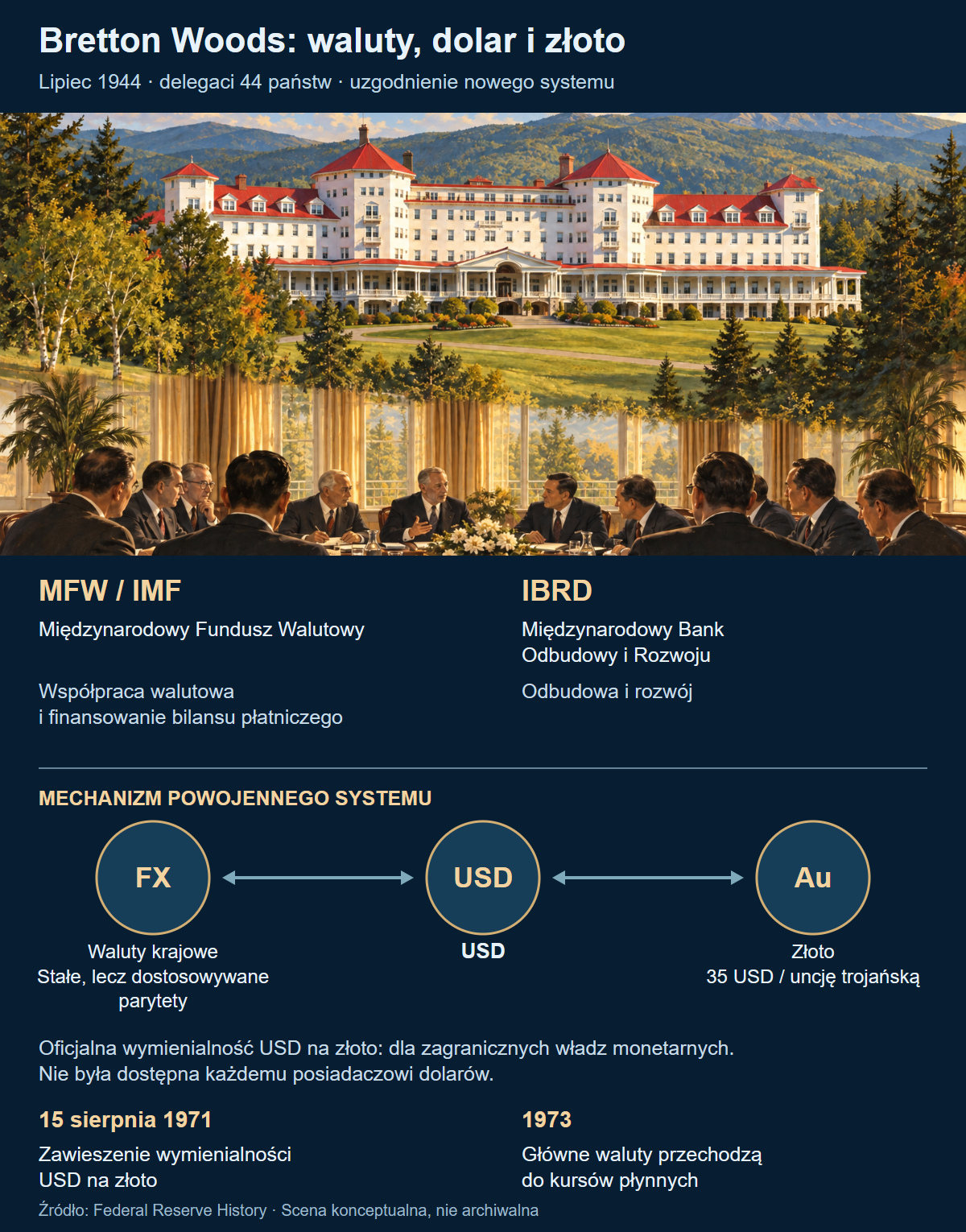 Bretton Woods: waluty, dolar i złoto