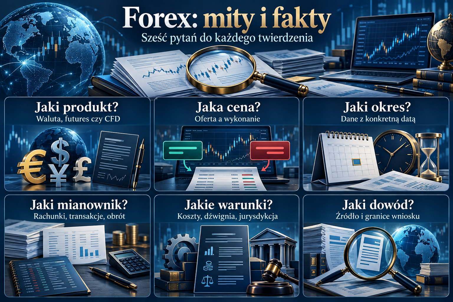 Mapa pytań o Forex: zakres danych, cena, dźwignia, regulacje, automatyzacja i dowody.